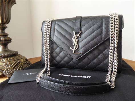 ysl matelasse bag medium|YSL envelope medium chain bag.